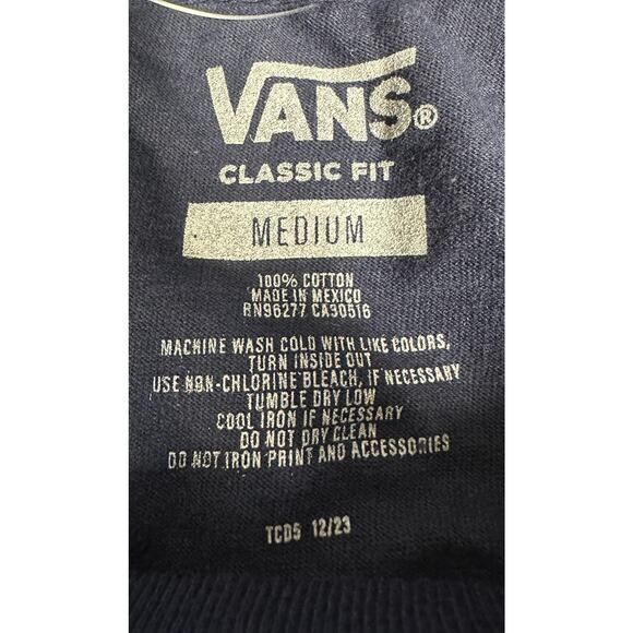 Vans "All Inclusive" Resort Short Sleeve Tee Shirt Blue Size Medium New - Picture 3 of 4